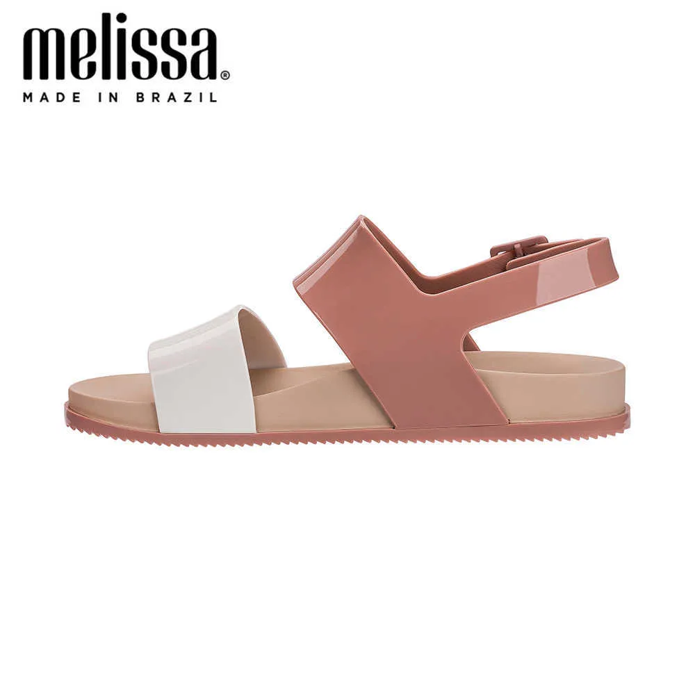 Melissa Classy Roman Sandals Kobiety Jelly Buty Moda Dorosły Sandały Kobiety Sandalianie Melissa Kobiet Buty Płaskie Sandały 210302