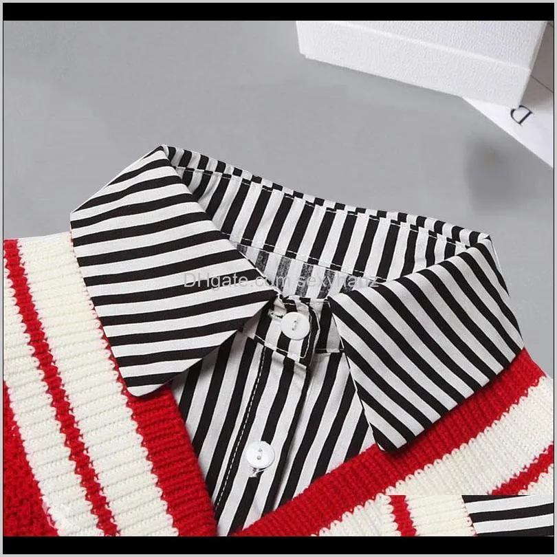 stripe fake collar shirt women detachable collar lapel shirt necktie false collar female kragen sahte yaka kraagje n qylkgf