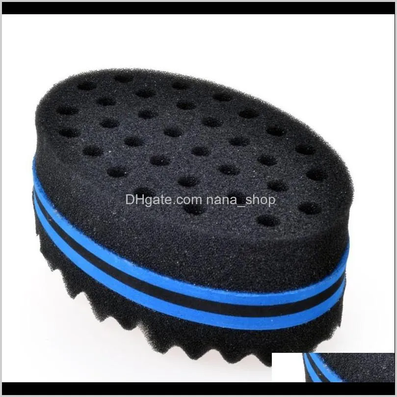 magic twist hair brush sponge afro curly weave oval double sided flat large hole wavy small hole dreads sponge brush