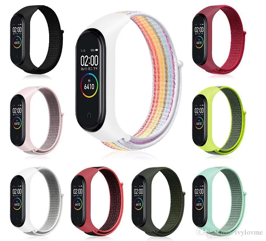 Bracelet remplaçable en boucle en nylon pour Xiaomi Mi band 3 Bracelet de sport Bracelet respirant pour Xiaomi Miband 4 accessoires de montre intelligente