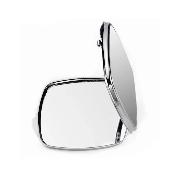 Blank Rectangle Compact Mirror Silver Pocket Mirror Foldable Mirror Party Gift SN2457