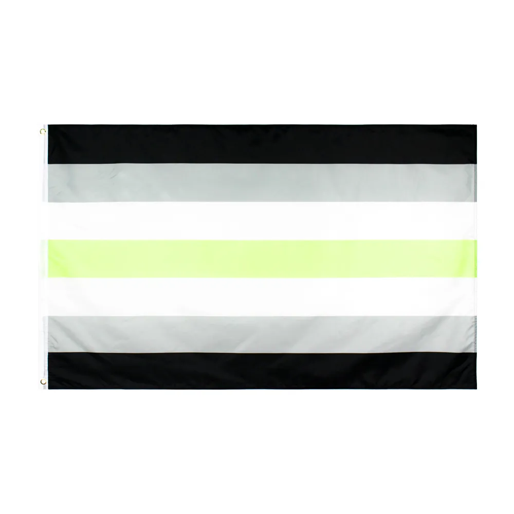 LGBTQIA AGENDER Flagg för dekoration Partihandel Högkvalitativ detaljhandel Direkt fabrikspris 100% Polyester 90x150cm