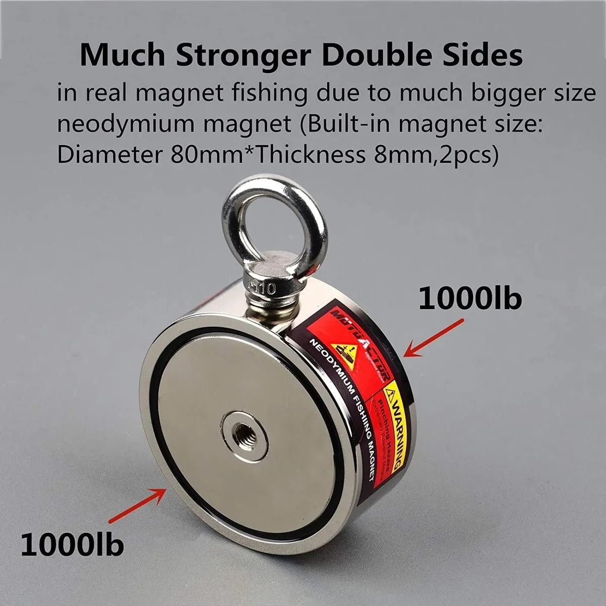 Wholesale Outdoor Fishing Magnet Kit Super Big Double Sided