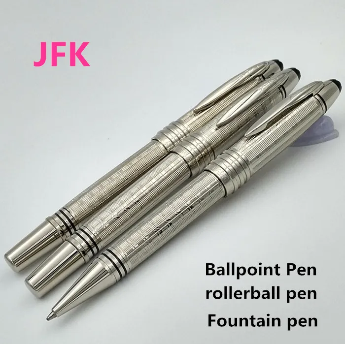 High Qualit Sell-Classic JKF Metal Series Ballpoint Pennor med Stationery School Office Supplies Writing Ink Pen Gift241d