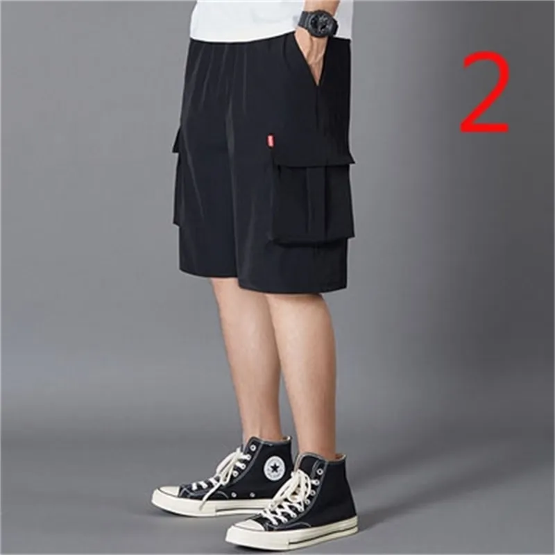 Shorts men's slim section five pants Korean version of the trend youth wild casual 210420