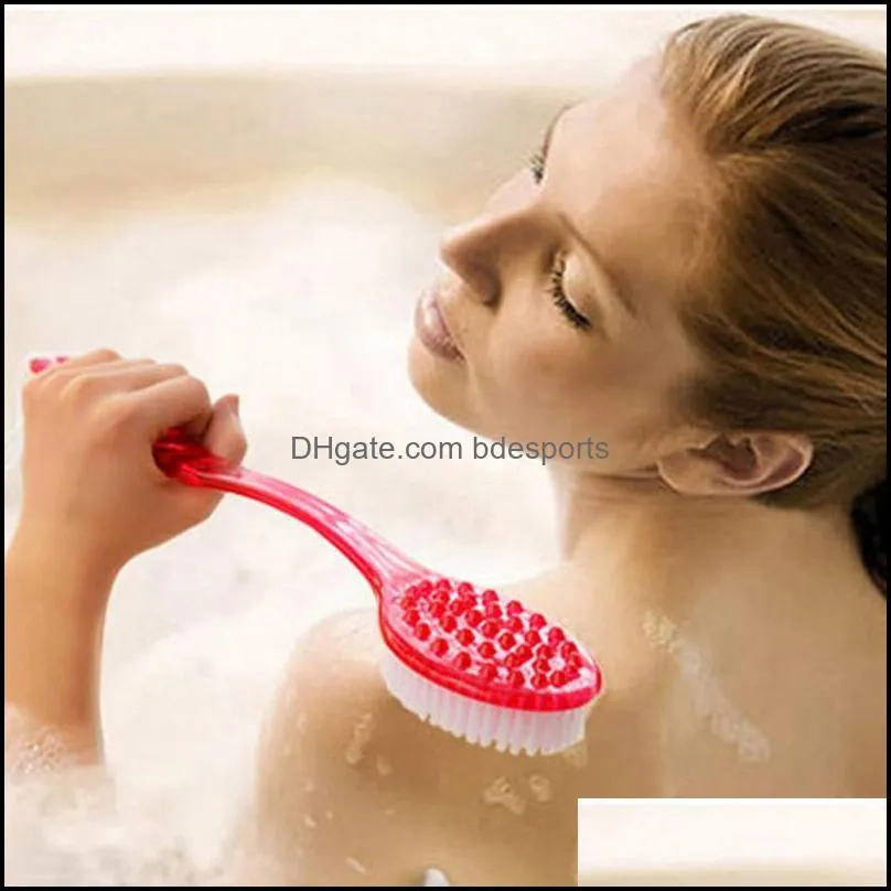 Bath Accessory Set 23 Handle Back Brush Body Shower Sponge Scrubber Exfoliating Scrub Skin Massage Exfoliation Bathroom Accessories