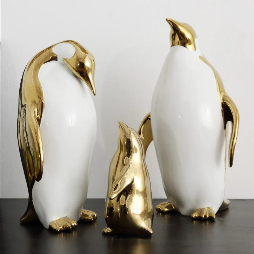 Penguin ceramic decoration hotel home Decorative Objects lobby living dining room study bedroom desktop decorations