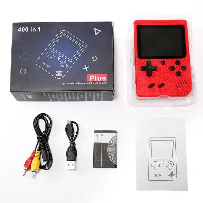 Wholesale Retro Classic SUP Game Box Portable Handheld Game Console  Built-in 400 Classic Games (Yellow)