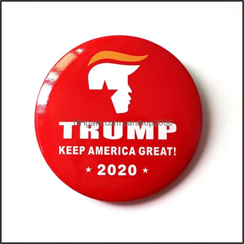 7 Styles Metal Trump Badge 2020 Enamel Pins America President Campaign Political Brooch Coat Jewelry Brooches Party Favor VT1158