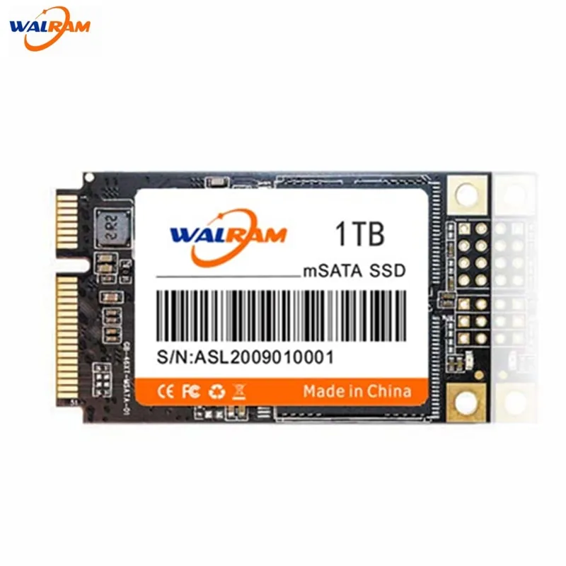 MSATA SSD 128GB 256GB 512GB 1TB 3X5CM مصغرة SATA 3 الداخلية الحالة الصلبة القرص الصلب القرص الصلب للكمبيوتر المحمول والكمبيوتر المحمول