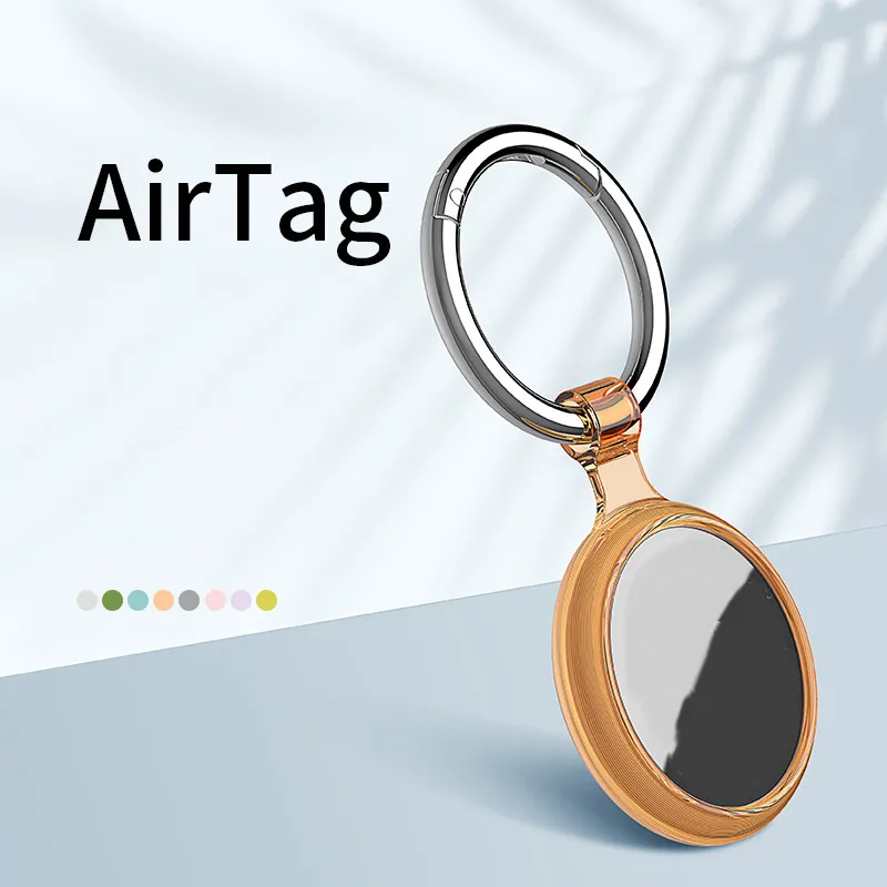Airtag Protective Party Favorleve Nadajerz się do Apple Airtags Silikonowe All Inclusive Orange Brel-Brel-Locator Anti-Locator indywidualnie zapakowane