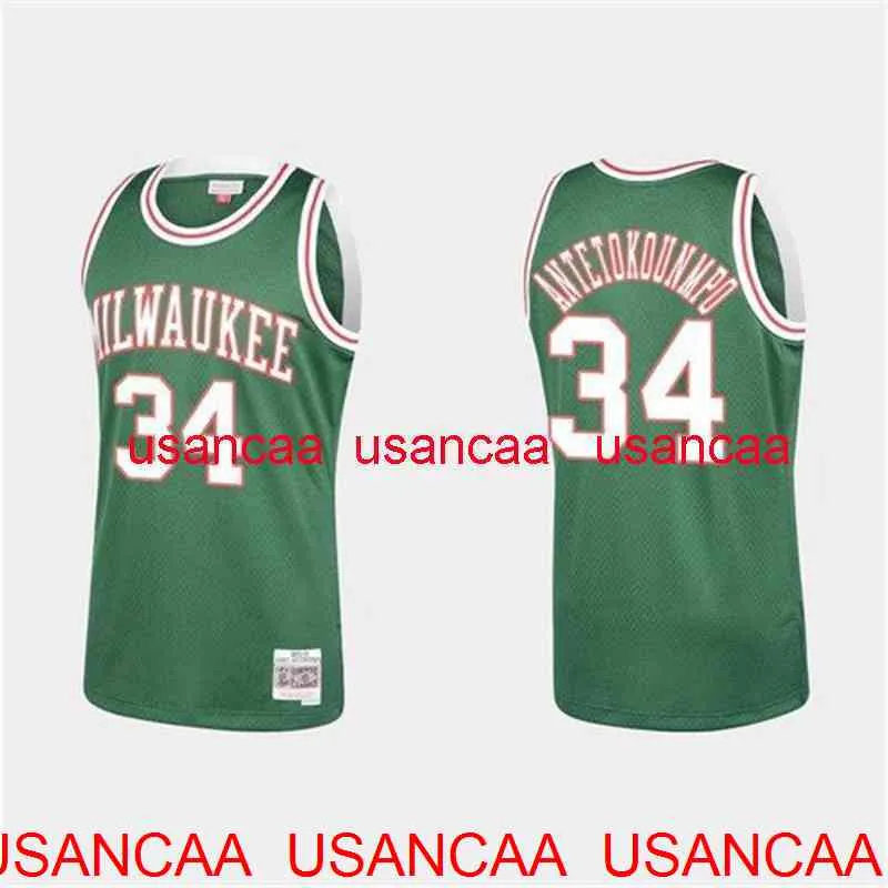 Broderie Personnalisée Giannis Antetokounmpo 1970-71 Throwback Jersey Hommes Femmes Enfants XS-5XL 6XL maillot