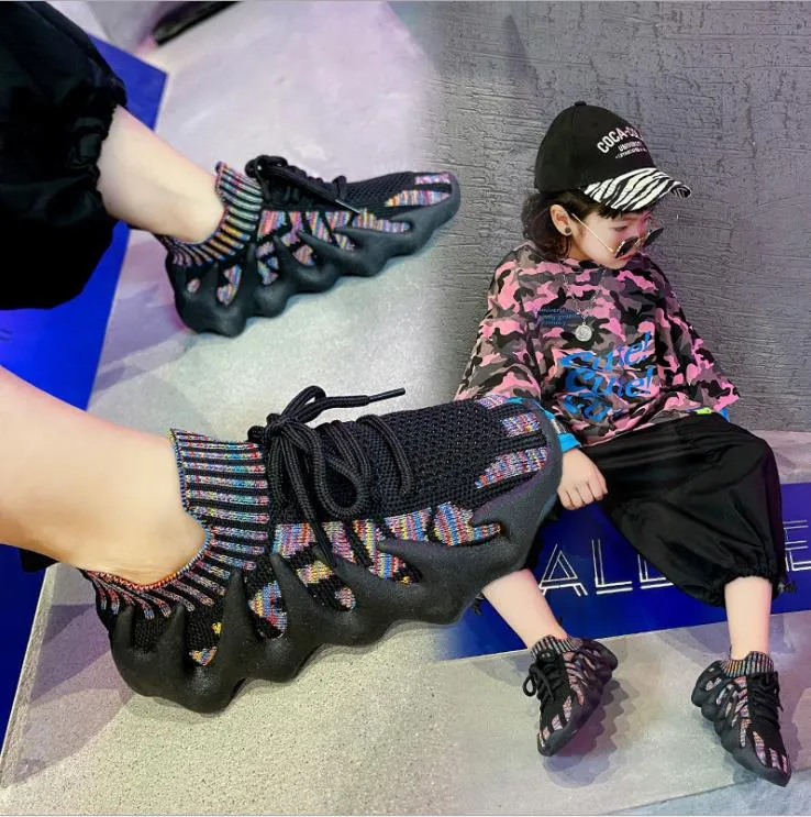 Big girls on sale black sneakers