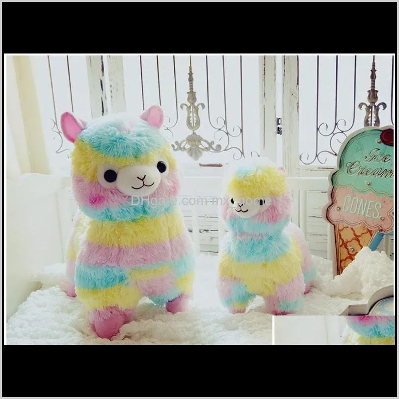 20cm 25cm 35cm 50cm cute rainbow alpacasso kawaii alpaca llama arpakasso soft plush toy doll stuffed animals boy girl birthday gift