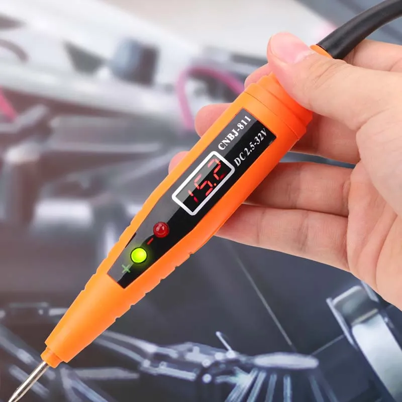 Voertuigcircuit Testdetector Reparatie Kit Gereedschap Pen Self Diagnose Digitale Display Voltage Tester-Pen Power Probe Auto Diagnostic Tool