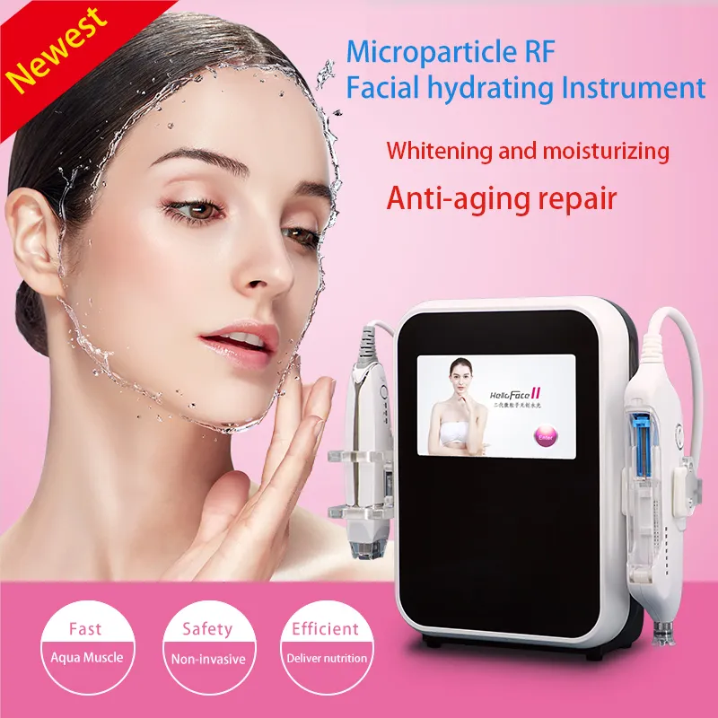 2 In 1 Mesotherapie Apparaat Zonder Naald Bionische Clip Massage EMS Lifting Vacuüm Koeling Face Lift Rimpel Verwijdering Machines