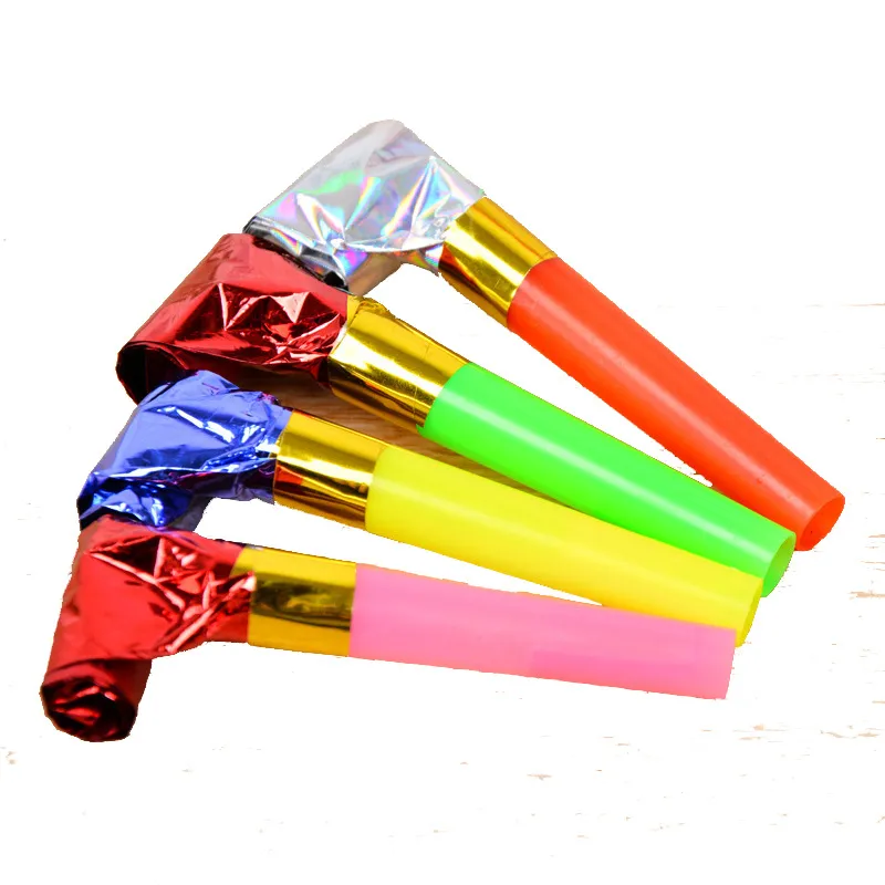 Party Noise Maker Blowout Whistles Converting Party Horns Assorted Colors for Kids Chilldren Birthday Party Favors Toys Gift DH7568