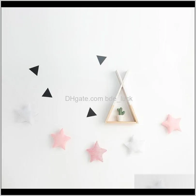 New Nordic Baby Room Bed Hanging Handmade Nursery Star Garlands Christmas Kids Room Wall Decorations Photography Props Best Gift