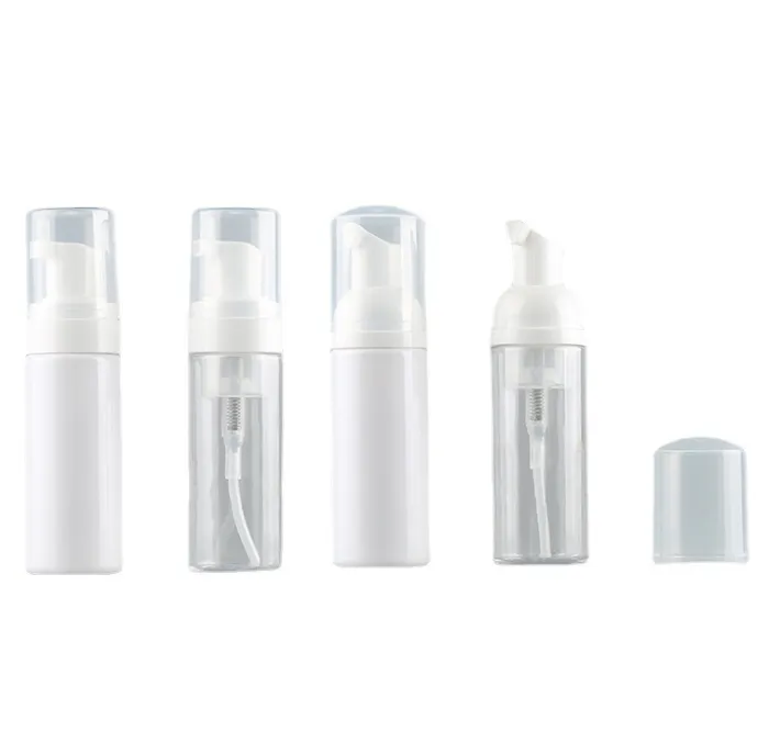 30 ml 1 oz lege navulbare duidelijke plastic schuimende dispenser pomp flessen-mousse bubble fles voor shampoo castile hand zeep gezichtsbehandeling