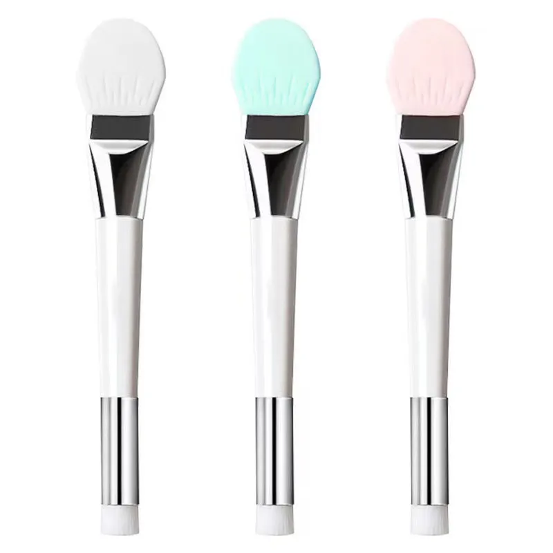 Double Head Facial Mask Brush Soft Hair Silicone Brushes Beauty Tool Multi Use Face Cosmetics Clean Pore Brush