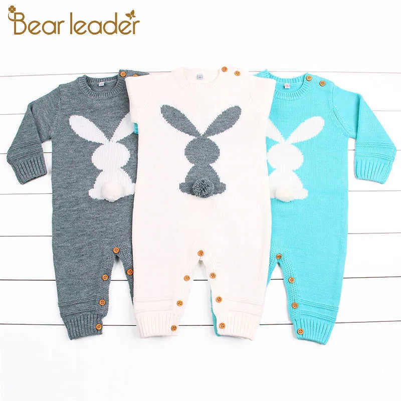 Bear Leader Infant Clothing Autumn Winter Overalls Baby Rompers Baby Girls Jumpsuit Halloween Costume born Baby Boys Clothes 210708