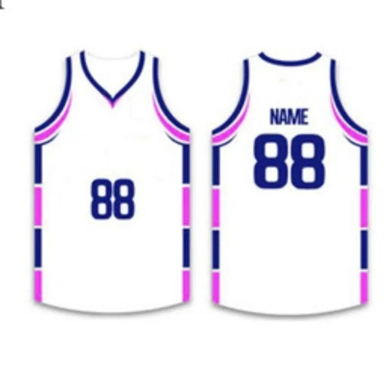 Баскетбол Джерси Мужчины полоса с коротким рукавом Уличные рубашки Черная белая синяя спортивная рубашка UBX47Z800
