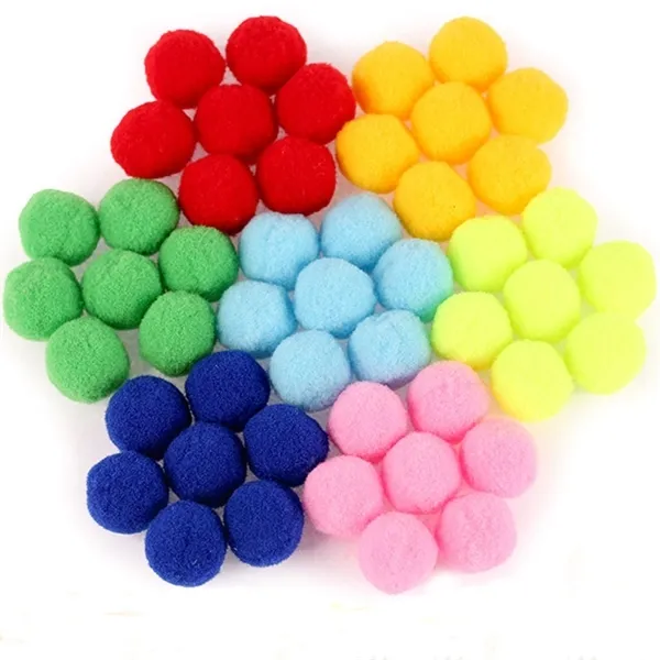 100% boules de feutre boules de feutre rondes pompons pour bricolage couleurs mélangées 1.5CM 2CM 2.5CM 3CM Y0816