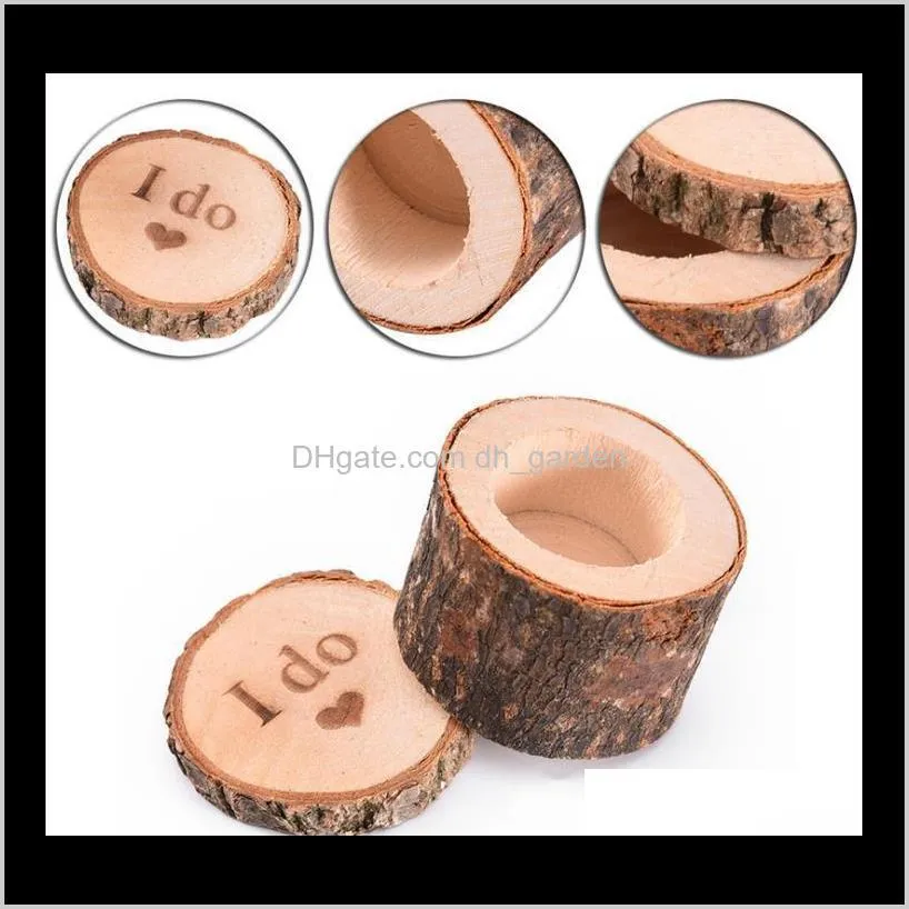 wood diy box wedding ring bearer boxex cute small gift box novel holiaday party gift sn2344