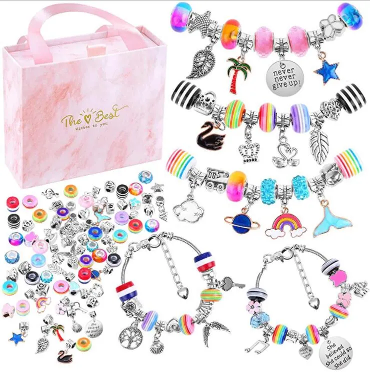 Hawaii Bangles Charm Bracelet sell with package Charms Beads Accessories Diy Jewelry Christmas and Children`s Day gifts for Kids