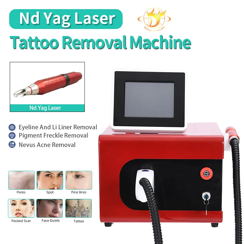 Machine IPL prix usine Q commuté ND yag Laser Machine pour poupée noire tatouage pores dissolvant lifting pigment enlèvement CE/DHL #002