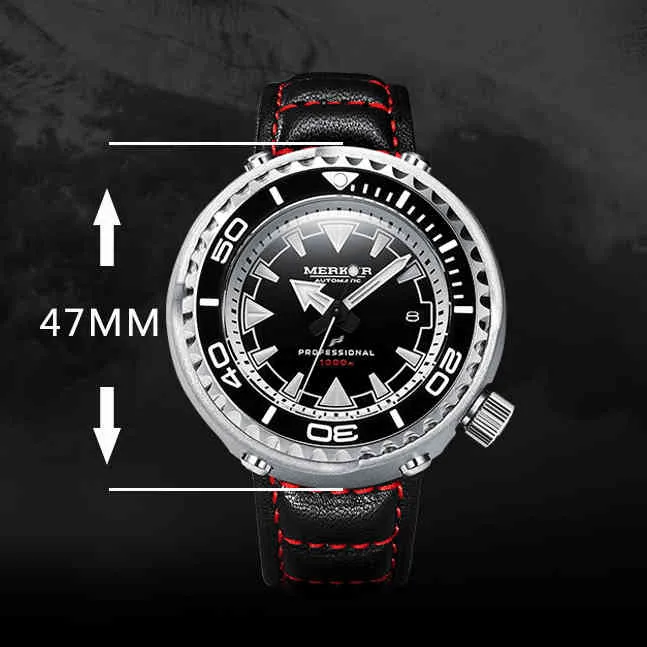 MERKUR Tuna Military Automatic Mechanical Diver Watch For Men C3