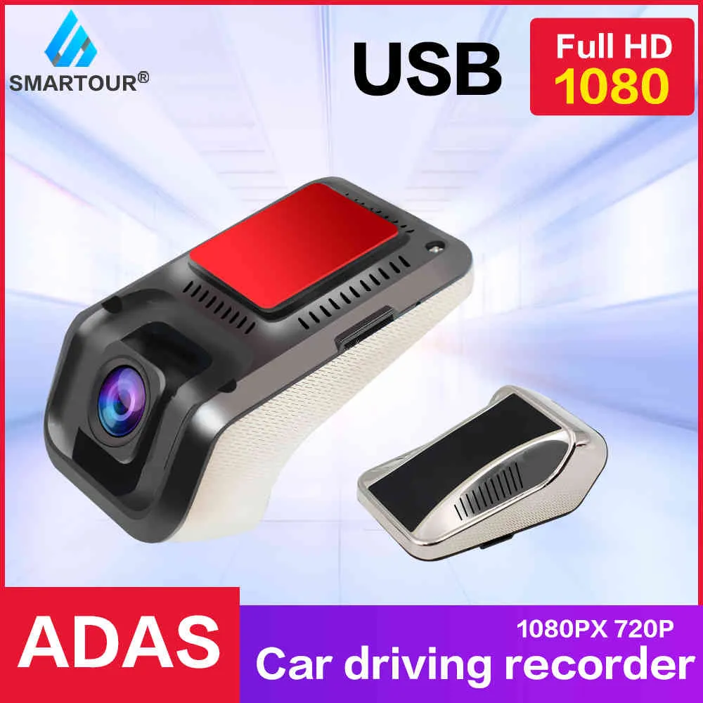 Voiture dvr voiture DVR 1080P 170 degrés ADAS Android HD vision nocturne enregistreur de conduite rappel de sécurité tableau de bord caméra de voiture
