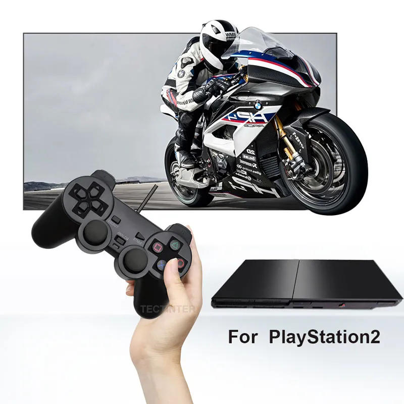 PS2 Wired USB PC Game Controller Gamepad PlayStation 2 Black