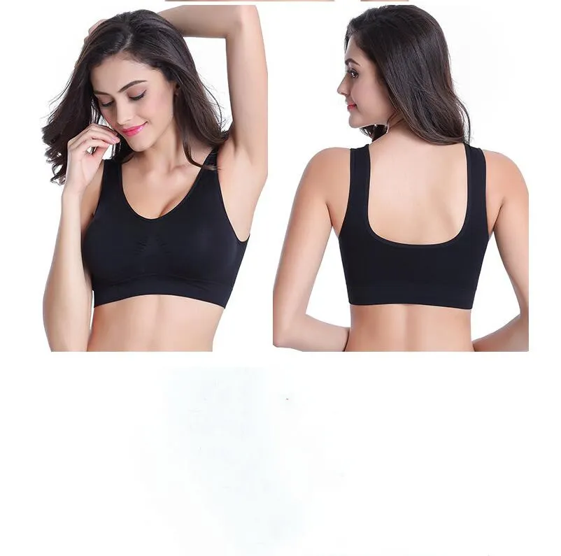 AHH Genie Bra Bust Shaper 3Pack Seamless Sports Bra Wire Yoga Bras With  Removable Pads For Women Black Color4047511 From 11,57 €