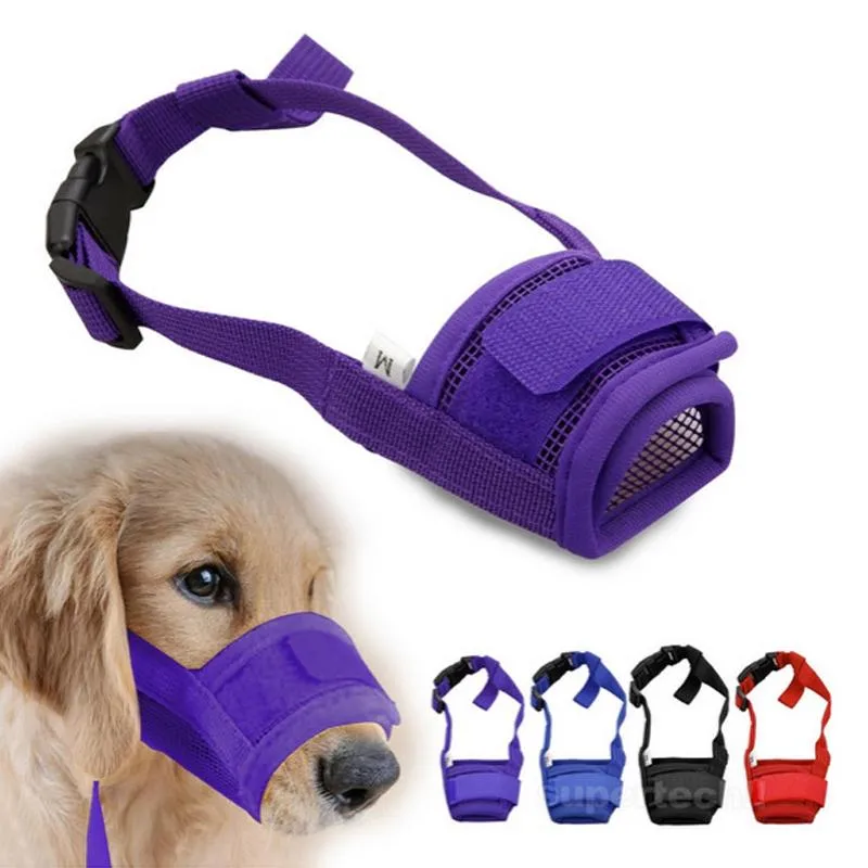 Compre Ropa Para Perros 1 Unid Mascota Ajustable Máscara De Corteza Picada  Malla Boca Bozal Aseo Anti Detención Masticación A 22,78 € Del Liubeili |  Es.Dhgate.Com