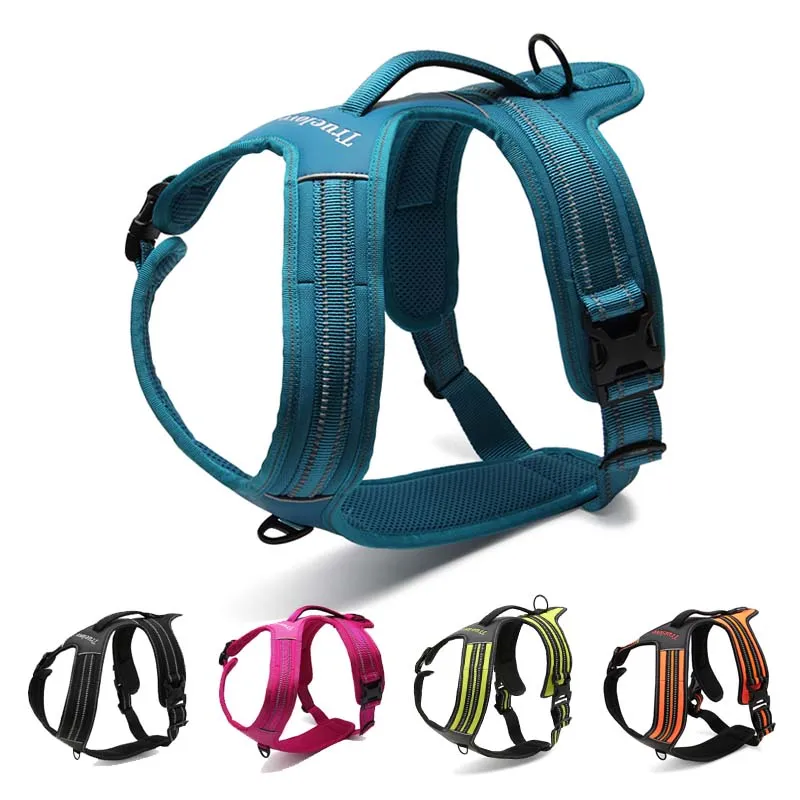 Dogs Harness No Pull Dog Tactical Easy Control Pet Vest Reflective Safety Walking Outdoor for Small Large Dogs