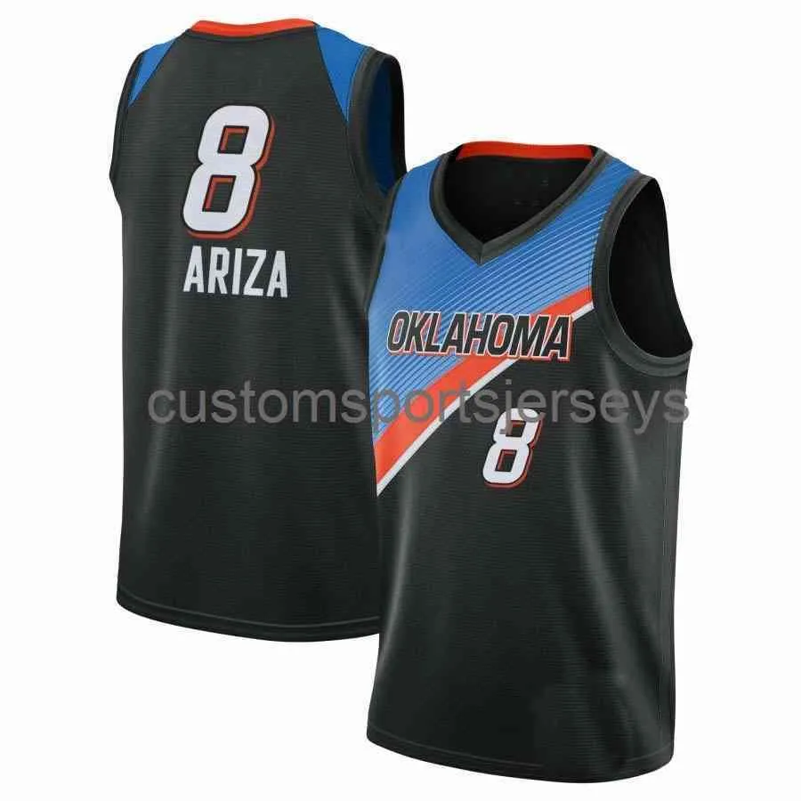 Mens Kvinnor Ungdom Trevor Ariza # 8 2020-21 Swingman Jersey Broderi Lägg till något namnnummer