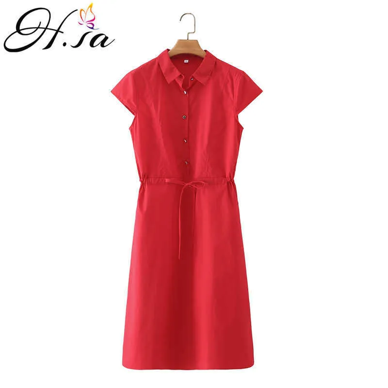 HSA verão mulheres vintage cor sólida vestidos de escritório de negócios elegante elegante slim bodycon vestido vermelho lápis vestidos 210716