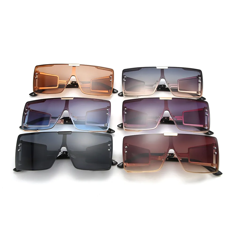 Big Square Sunglasses Women Shield: Elegant Oversized  display picture 1