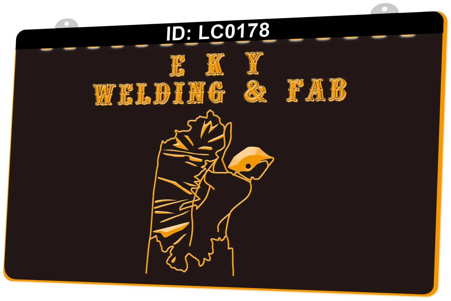 LC0178 Eky Welding Fab Lichtschild 3D-Gravur