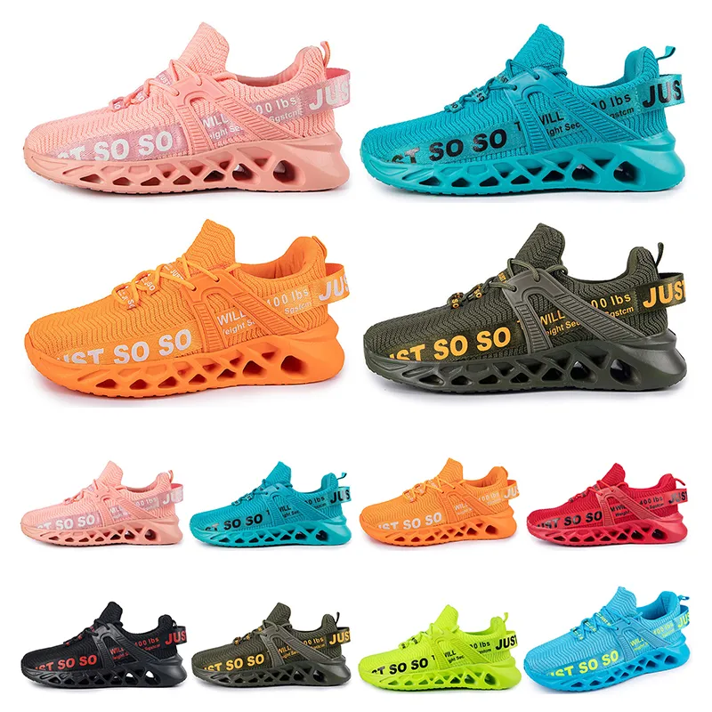 Zapatillas para correr para hombre para mujer Tamaño grande 36-48 EUR Moda Transpirable Cómodo Negro Blanco Verde Rojo Rosa Bule Naranja Veintitrés