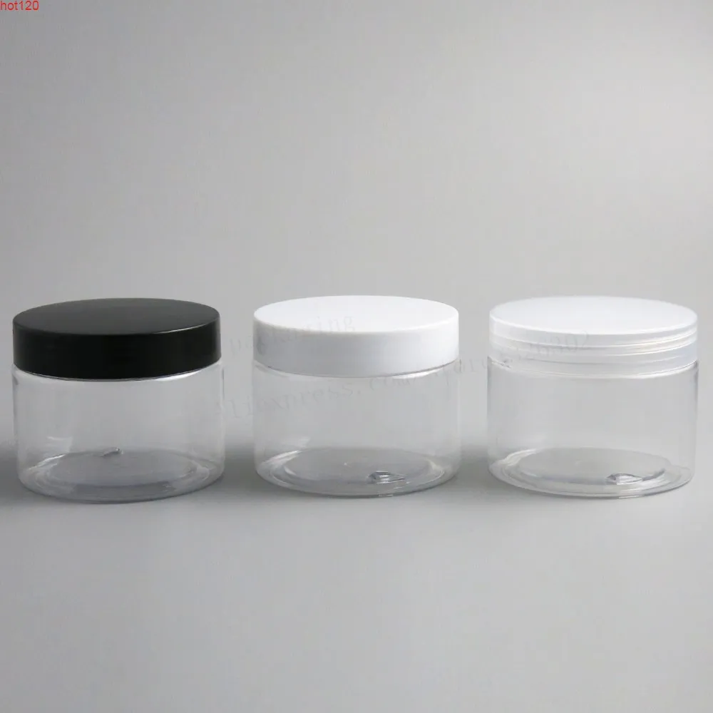 5oz Clear Plastic Jar With lids 150g Empty Cosmetic Containers Sample Cream Jars Packaging 20pcsgood