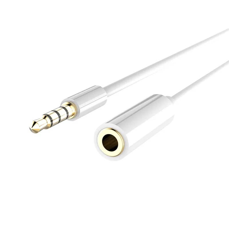 1m 3,5 mm mannelijk tot vrouwelijke stereo audio aux hoofdtelefoon rorselphone luidsprekerverlengskabel