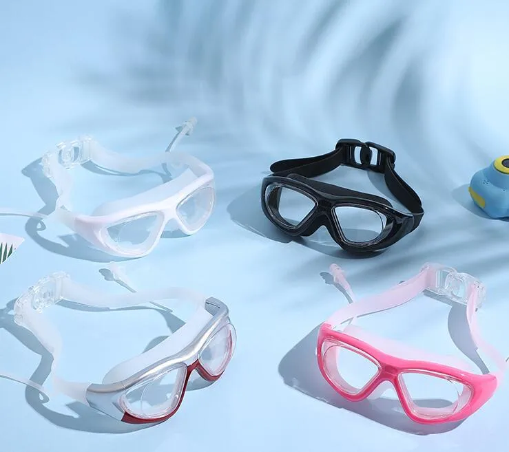 2021 Mannen Vrouwen Goggles Groot Frame Oordop Waterdichte Nieuwe Anti Fog Technologie Sterke Anti Mist Adhesion Zwemmen Glasse Yakuda Scrub Resistance Anti Ultraviolet