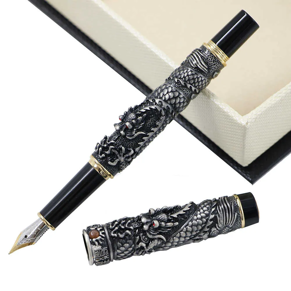 Wholesale Luxury Dragon Fountain Pen Gift Box Set Vintage Jinhao Pens