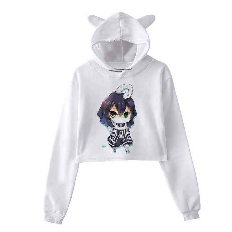 Harajuku Kawaii Demon Hoodie – Loose Fit Black Punk Goth Sweatshirt For Women