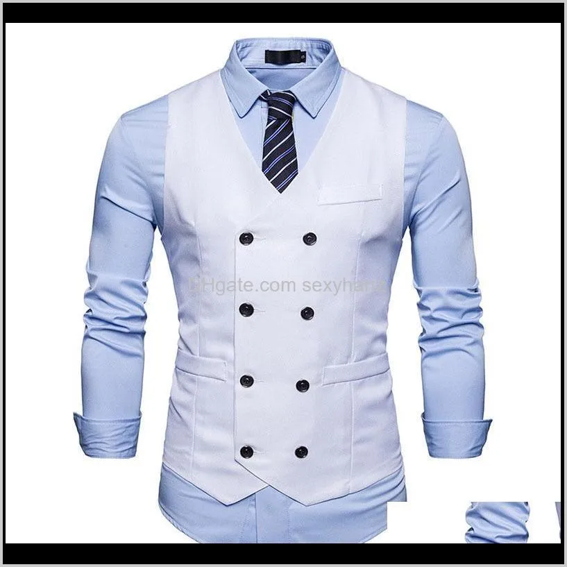 mens double breasted suit vest brand new slim fit waistcoat vest men party wedding tuxedo dress gilet