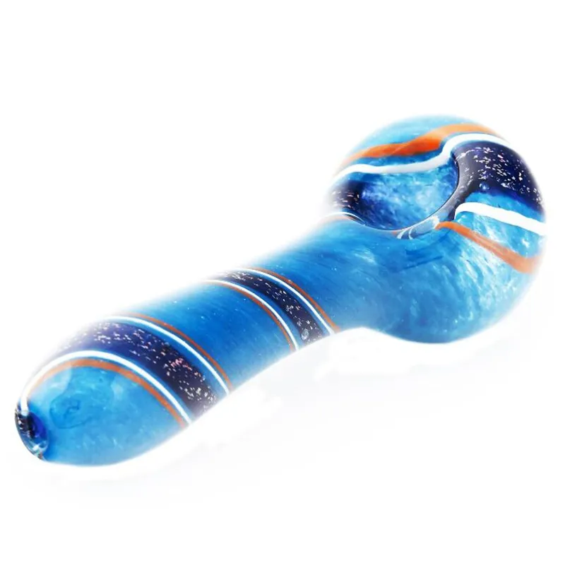 Colorful Twirl Swirly Baby Pyrex Thick Glass Smoking Tube Handpipe Portable High Quality Handmade Dry Herb Tobacco Oil Rigs Bong Pipes DHL Free