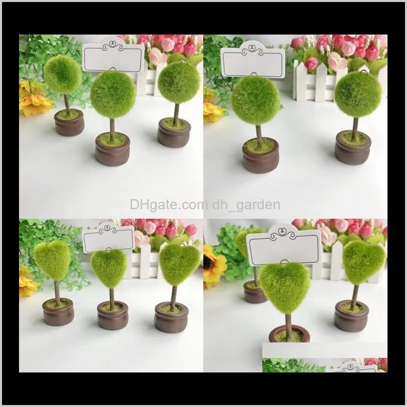 wedding favors gifts topiary tree photo holder/place card holder party wedding table decoration 100pcs sn2442