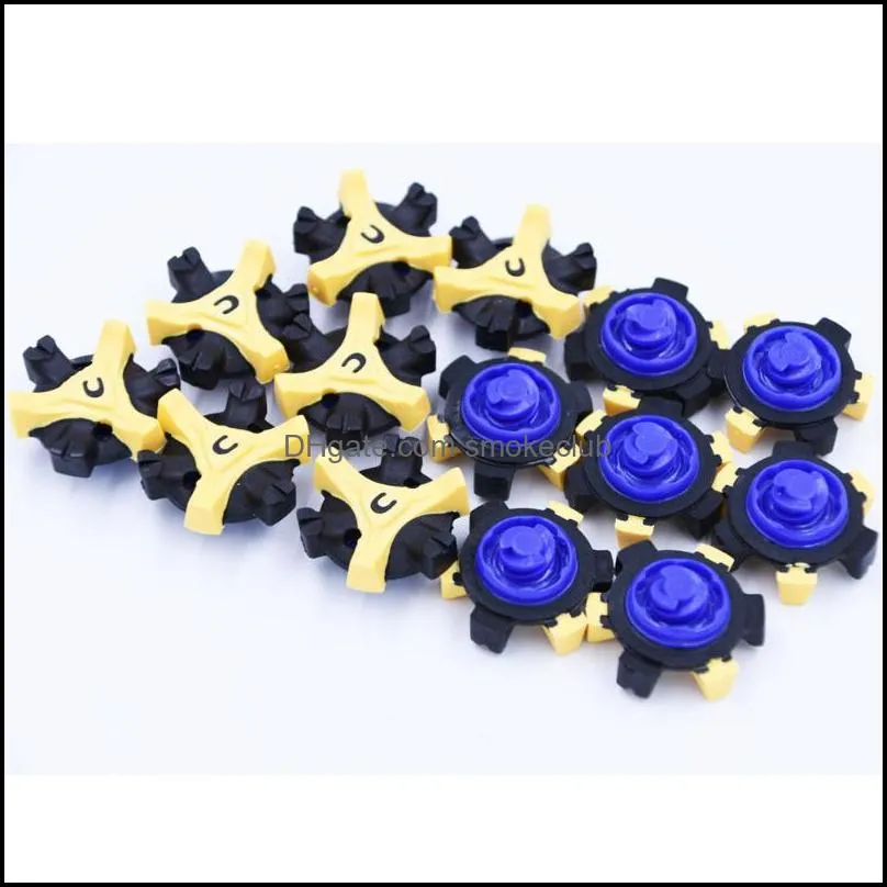 Golf Training Aids 14pcs Spikes Rotary Screw Studs Replacement Rubber Sports Outdoor Cleats Anti Slip Wear Resistant Pins